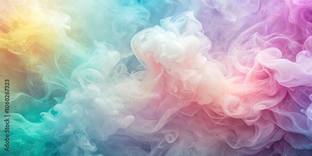 Extreme close-up soft pastel abstract background with white smoke shape Extreme close-up soft pastel abstract background with white smoke shape