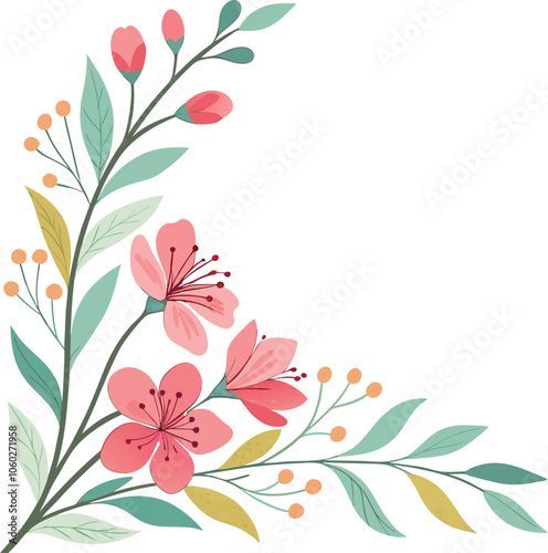 Embroidery seamless pattern with beautiful flowers. Handmade floral ornament on dark background. Embroidery for fashion products. Elegant tiled design, best for print fabric or paper and more.