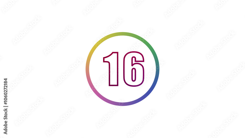 Abstract glowing neon number illustration 16
on white backgraund. Educational mathematics concept with neon letter. blue ,pink and red color Abstract glowing neon number illustration 16
on white backgraund. Educational mathematics concept with neon letter. blue ,pink and red color
