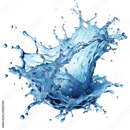Water splash element transparent background
