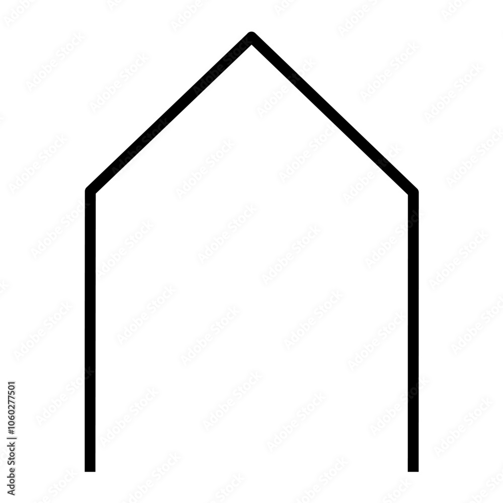 Arched Door or Window Architectural Frame, Classic Style Door and Window Architectural Icon, Door Frame Icon, Line Art Arched Door or Window Architectural Frame, Classic Style Door and Window Architectural Icon, Door Frame Icon, Line Art