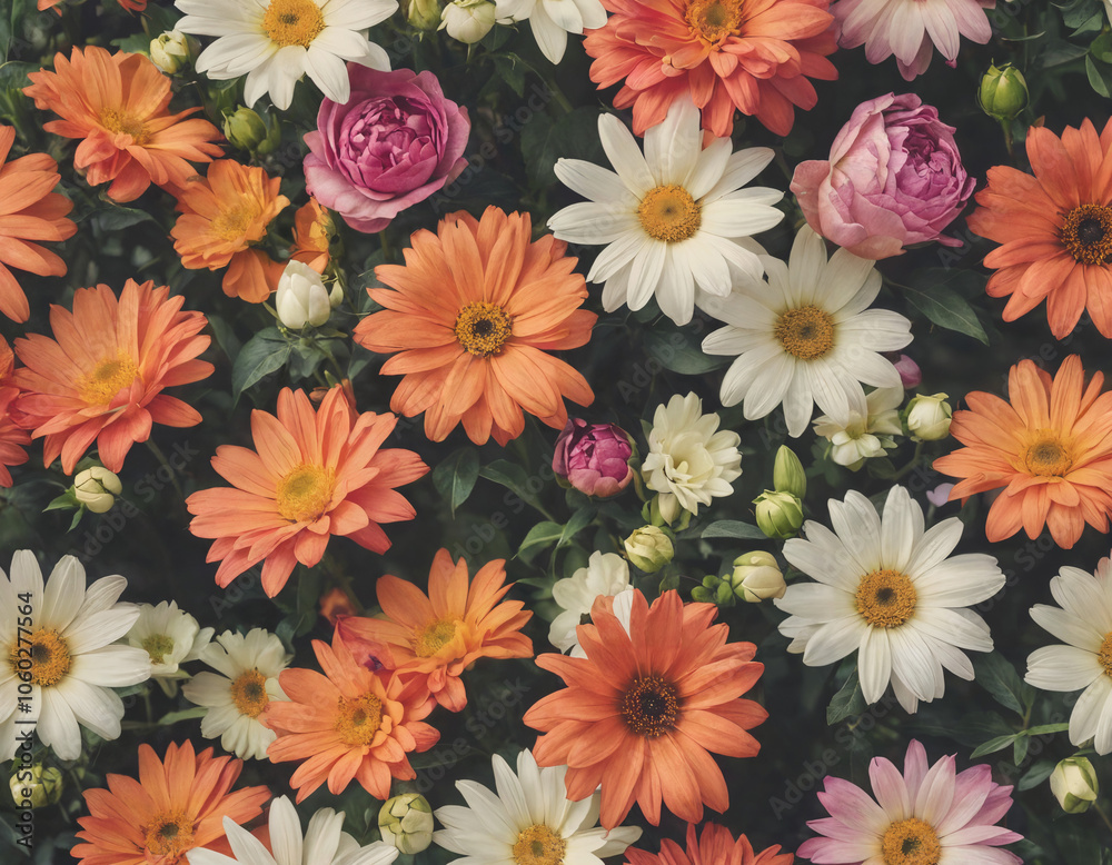 seamless pattern with flowers seamless pattern with flowers
