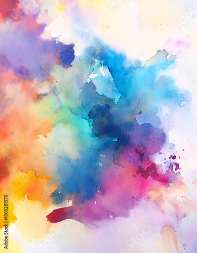 colorful watercolor background for your design. painting on paper from my originals