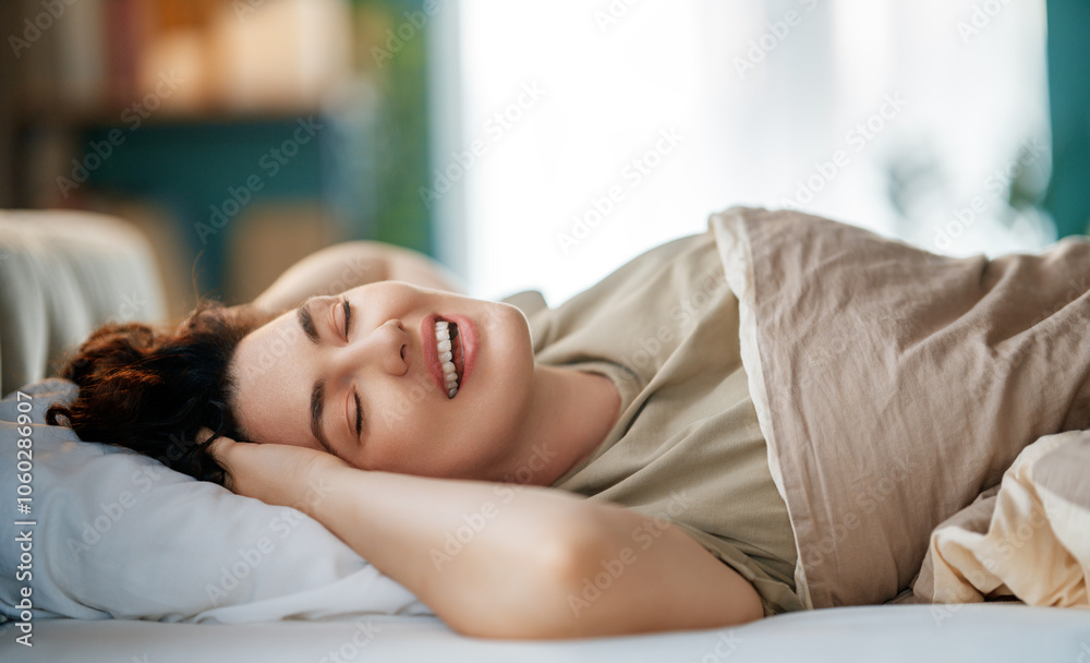 woman is sleeping in the bedroom woman is sleeping in the bedroom