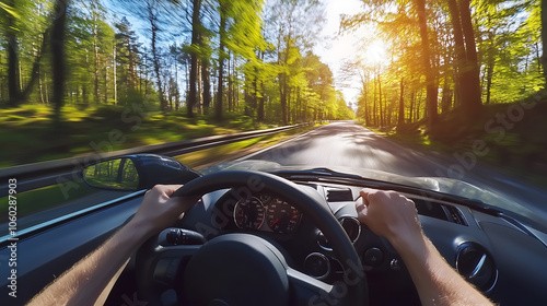 Wallpaper Mural drive car Torontodigital.ca