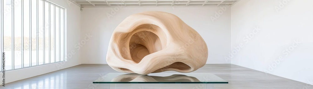 A contemporary art sculpture displayed in a modern gallery, emphasizing organic shapes and forms, capturing the essence of fluidity and creativity. A contemporary art sculpture displayed in a modern gallery, emphasizing organic shapes and forms, capturing the essence of fluidity and creativity.