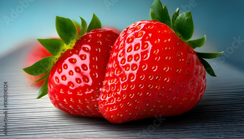 Realictic delicious strawberry photo