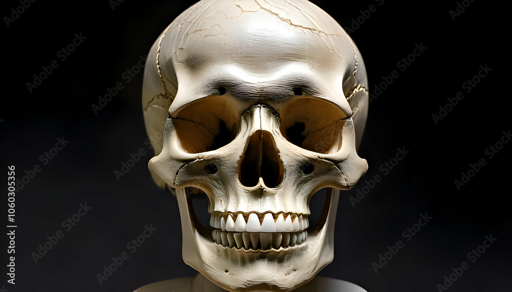 Realistic Human Skull Display Realistic Human Skull Display