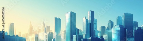 Stunning Cityscape Under a Bright and Sunny Sky