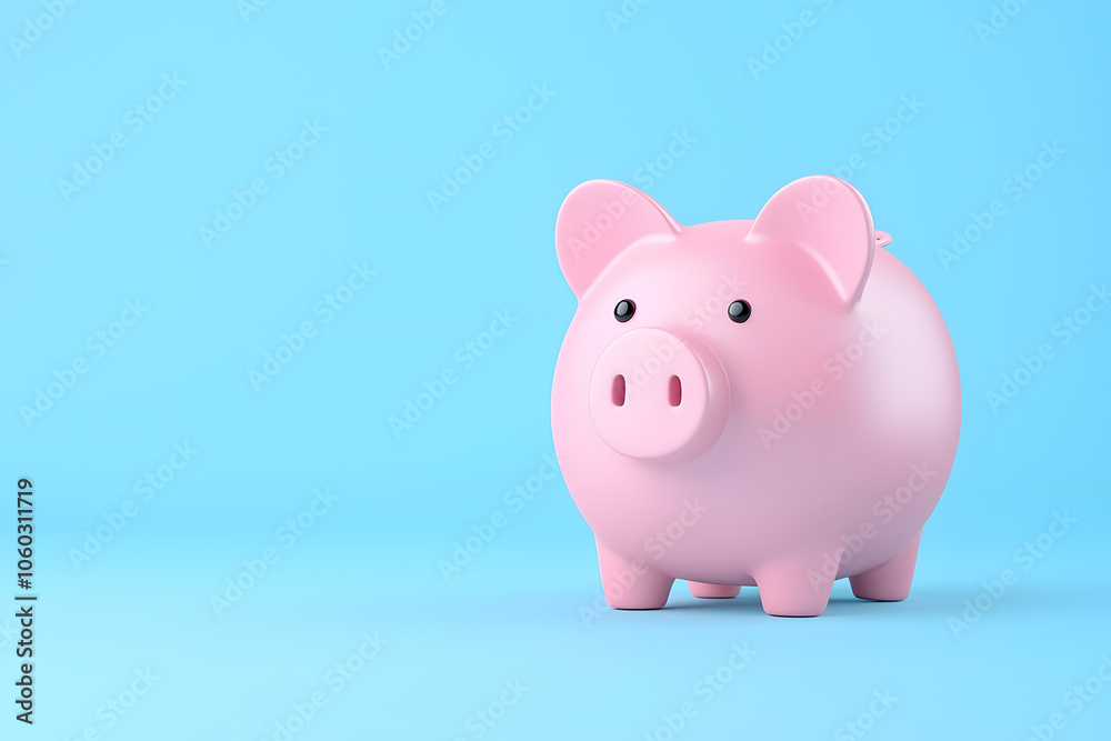 3D piggy bank icon, isolated on background 3D piggy bank icon, isolated on background