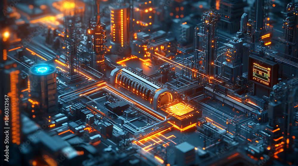 Obraz premium future factory