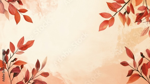 Autumn Leaves Elegante Background