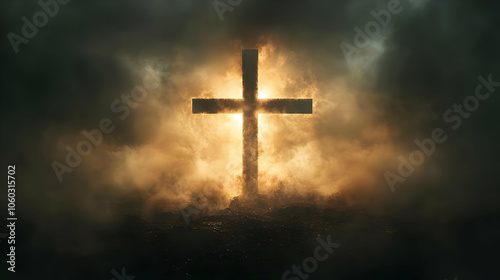 Cross in the Clouds Illustr...
