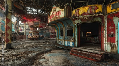 Abandoned Carnival interior