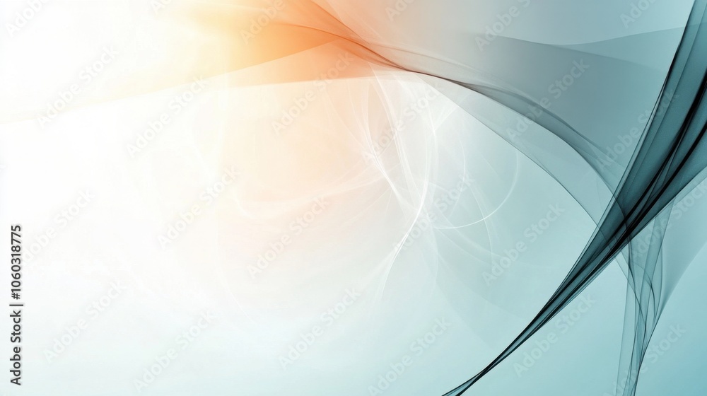 Obraz premium Elegant and Ethereal Abstract Background with Flowing Curves