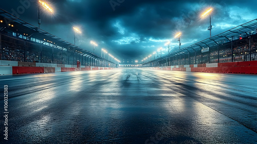 Rainy Night at the Race Tra...