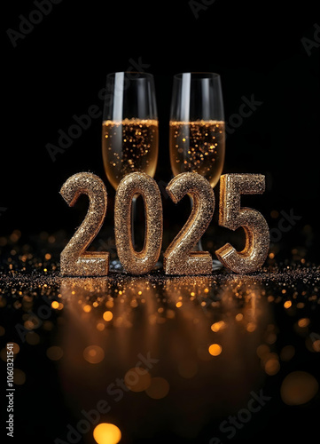 2025 New Year luxury wallpaper - new year background