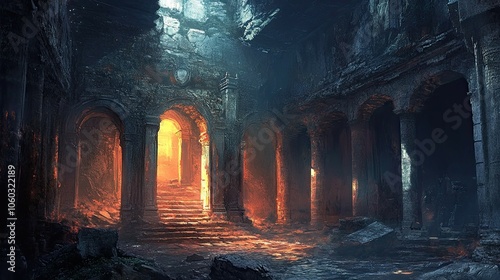 Ancient Ruins with Hidden Horrors interior