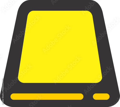 modem yellow and black 