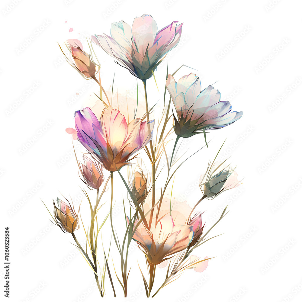 Fototapeta premium flower isolated on white background