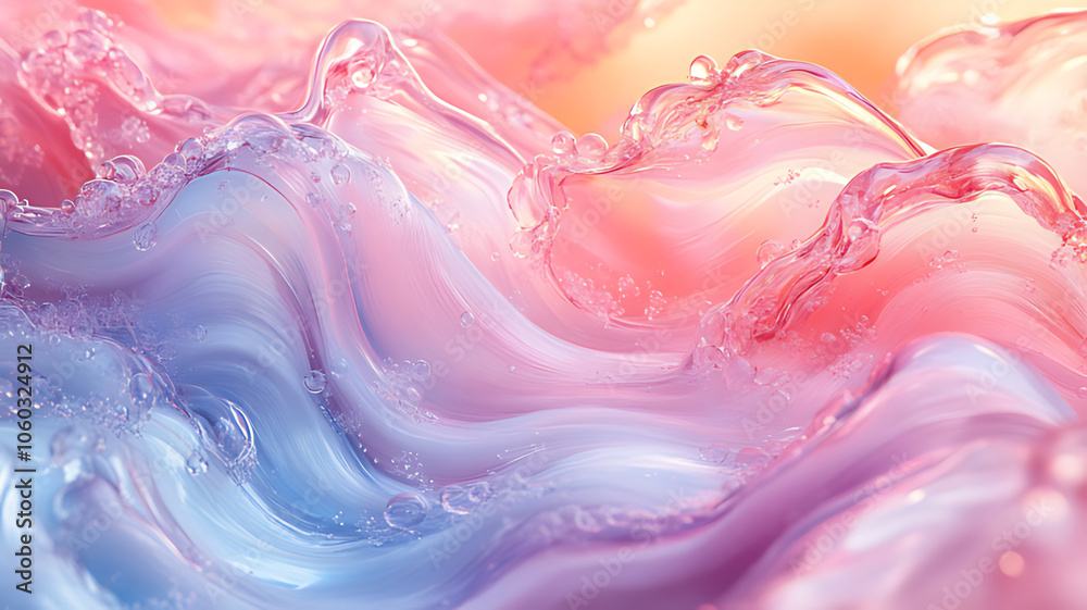 Abstract colorful liquid with bubbles. Abstract colorful liquid with bubbles.