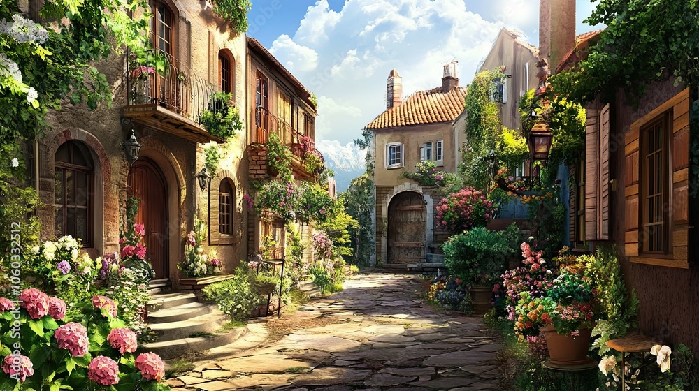 Fototapeta premium Street in the old town