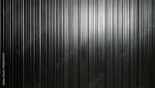 This image showcases an elegant textured metal surface with vertical grooves providing a tac