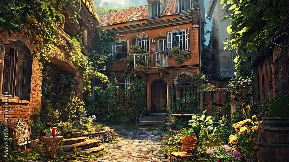 Fototapeta premium Street in the old town