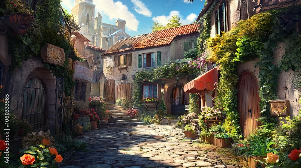 Fototapeta premium Street in the old town