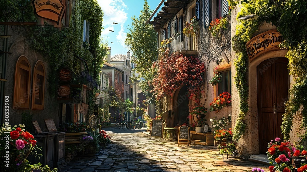 Fototapeta premium Street in the old town