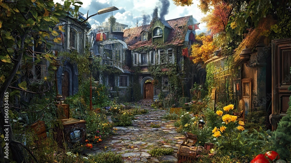 Fototapeta premium Street in the old town