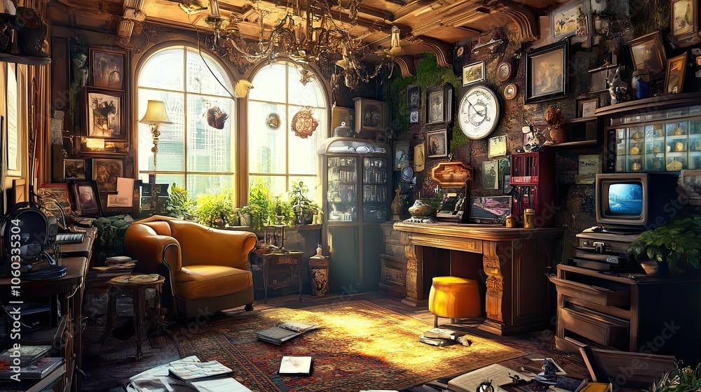 Hidden Object puzzle game Environment interior Hidden Object puzzle game Environment interior