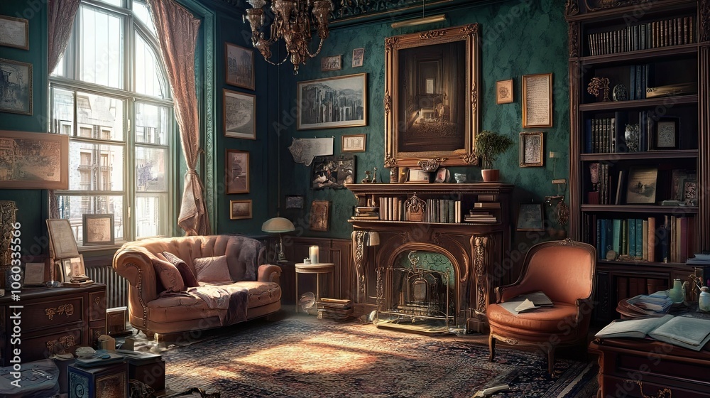 Hidden Object puzzle game Environment interior Hidden Object puzzle game Environment interior