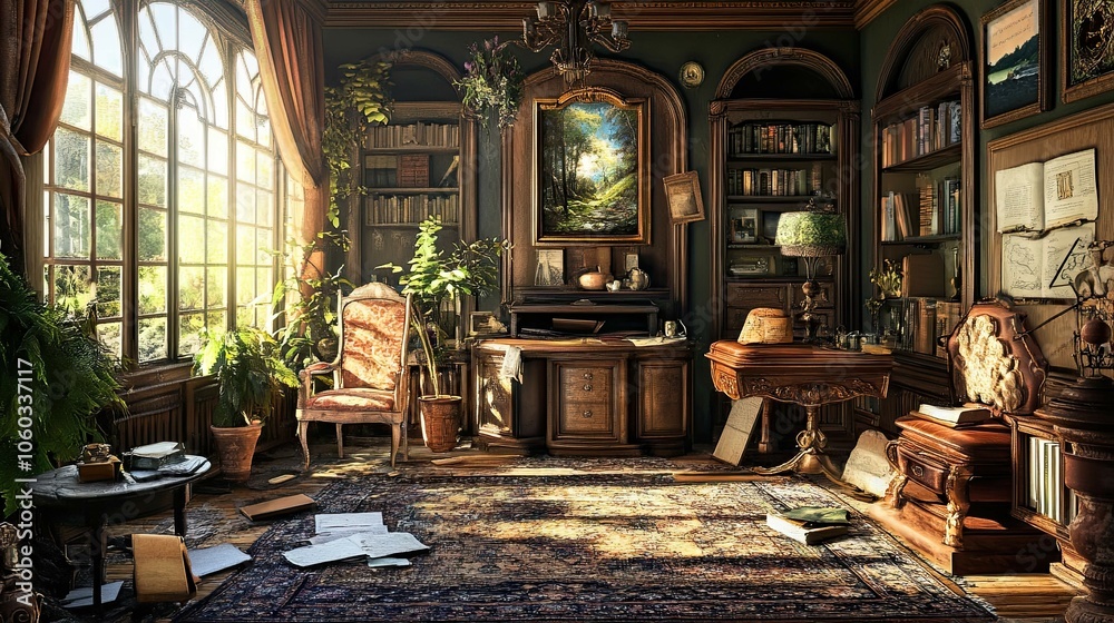 Hidden Object puzzle game Environment interior Hidden Object puzzle game Environment interior