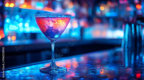 Cocktail Drink at a Bar in ...