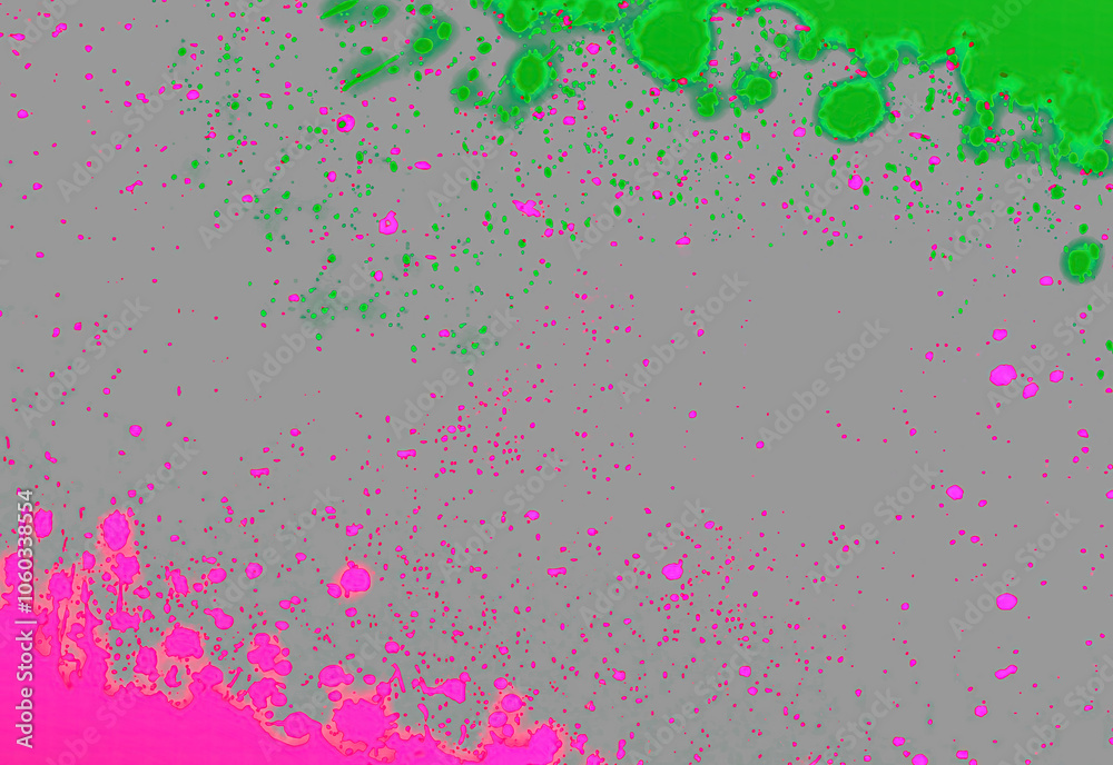 Acidic neon colors on a gray background texture