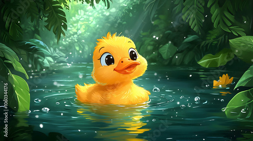 Cute Duckling Illustration ...