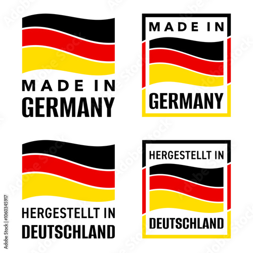 Made in Germany - decorative vector labels