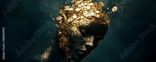 Crumbling Gold Statue Again...
