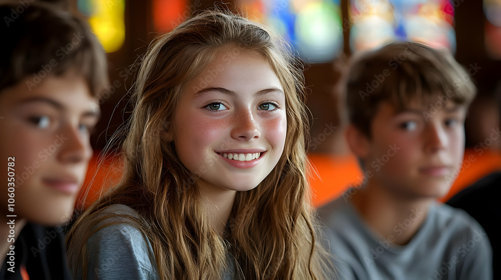 Smiling Girl with Freckles - Photo Smiling Girl with Freckles - Photo