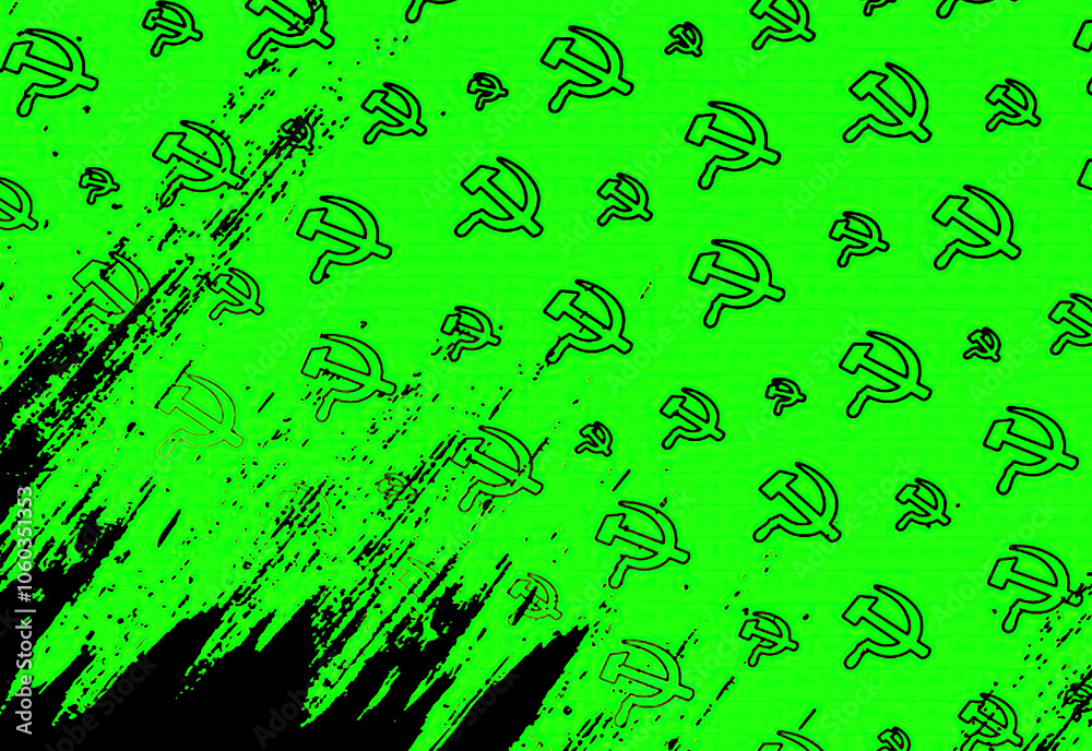 Fototapeta premium USSR paints texture background brushes