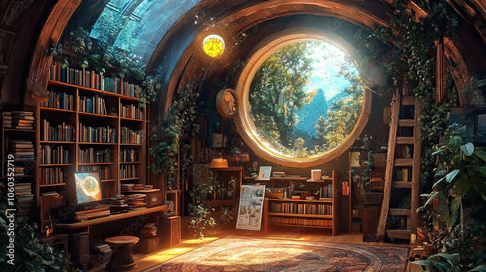 lofi magic fantasy world interior lofi magic fantasy world interior