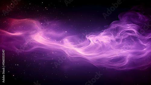Purple Smoke and Stars Abst...