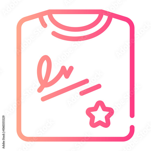 tshirt gradient icon