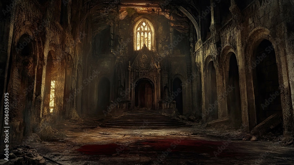 Vampire Castle in a Desolate Land interior