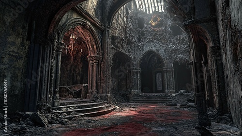 Vampire Castle in a Desolate Land interior