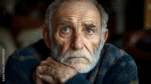 Closeup Portrait of an Elde...
