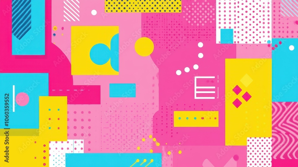 Vibrant Geometric Abstract Shapes and Patterns in Bold Colors Vibrant Geometric Abstract Shapes and Patterns in Bold Colors