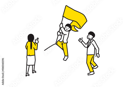 Goals and leadership illustrations