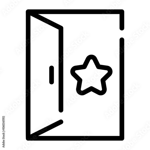 backstage line icon